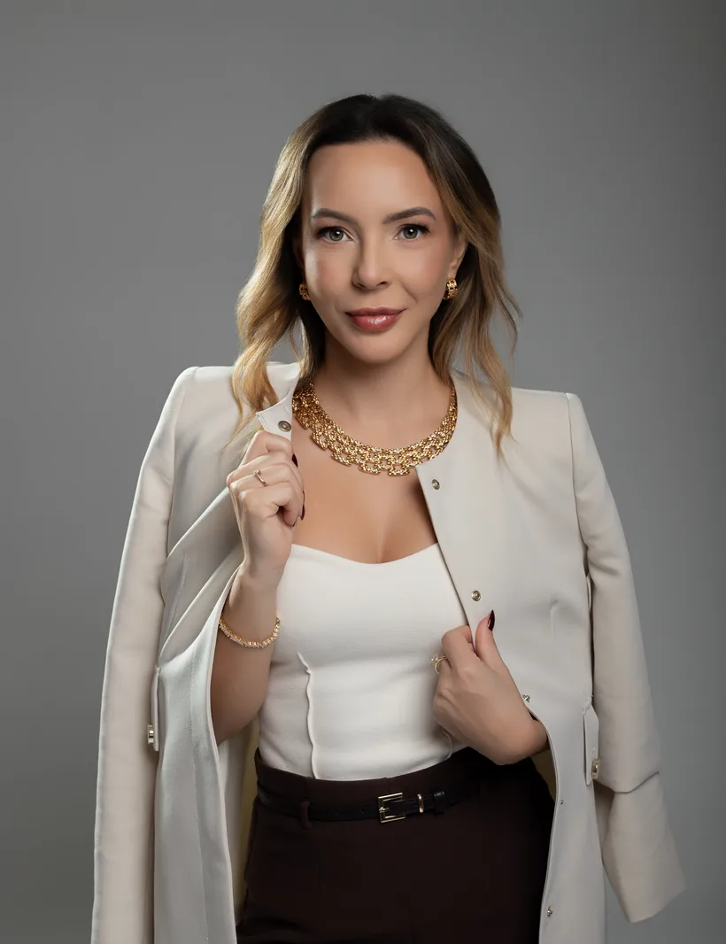 Andréa Bete conduzindo sessão ao vivo